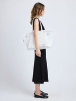 Image of model wearing Days Carryall in Mesh in Off-White