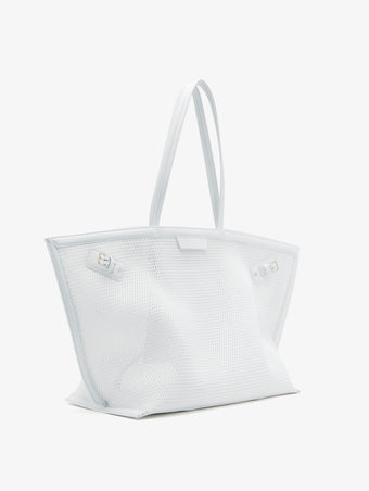 Side image of Days Carryall in Mesh in Off-White