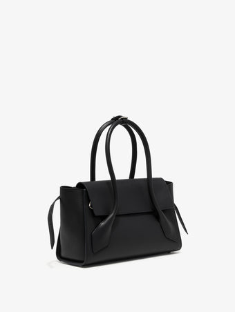Side image of Small Tate Bag in Black