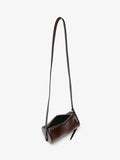 Proenza Schouler interior image of Crossbody Silo Bag in Shiny Calf in cedar