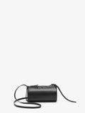 Proenza Schouler Front image of Crossbody Silo Bag in Black with strap folded down