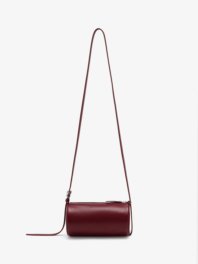 Back image of Crossbody Silo Bag in Merlot