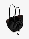 Proenza Schouler aerial  image of Large Ruched Tote in Soft Pebbled Calf in Black