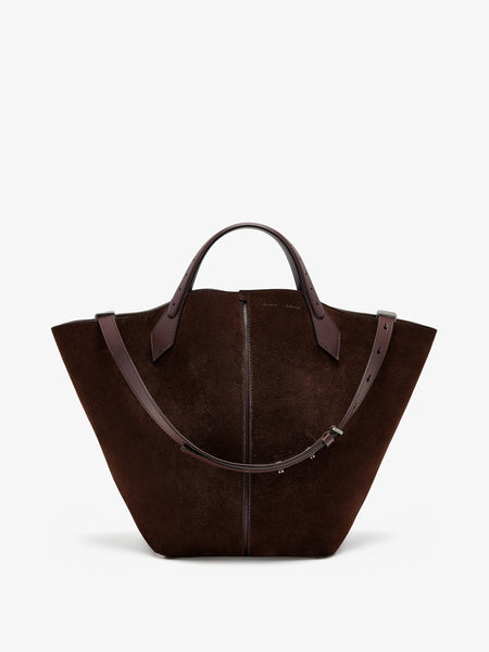 ポルコ Proenza Schouler Large Chelsea Tote in Soft Suede - Chocolate