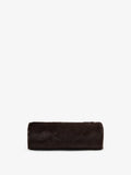 Proenza Schouler Back image of Silo Clutch in Shearling in Chocolate