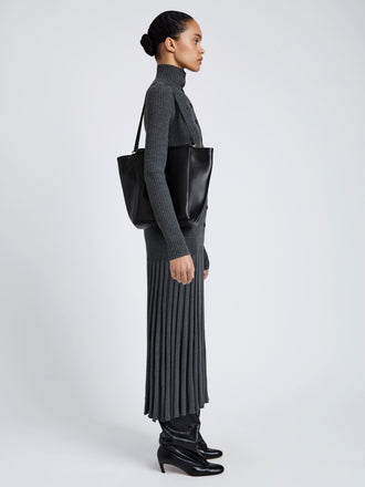 Proenza Schouler Image of model wearing Reade Shoulder Bag in Nappa in Black