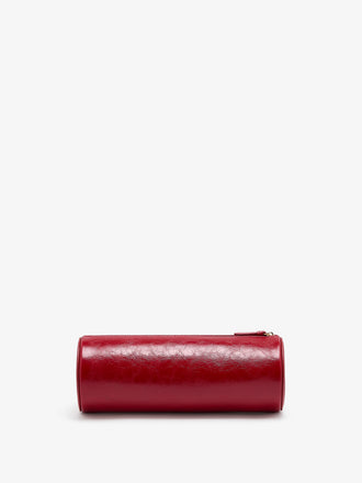 Proenza Schouler Back image of Silo Clutch in Shiny Calf in Red