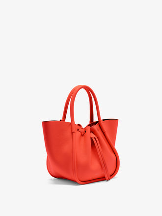Proenza Schouler Side image of Small Ruched Tote in Vermillion