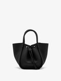 Proenza Schouler Front image of Small Ruched Tote in Black