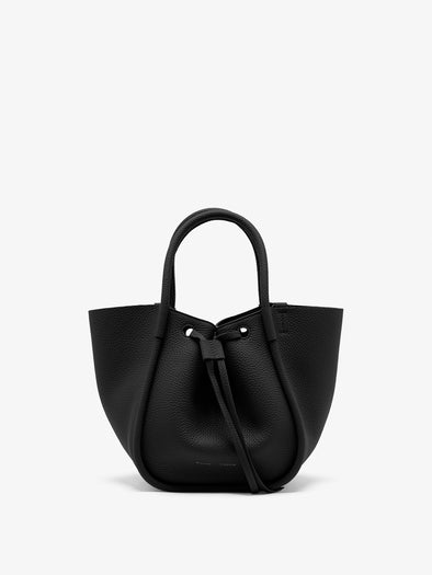 Proenza Schouler Front image of Small Ruched Tote in Black