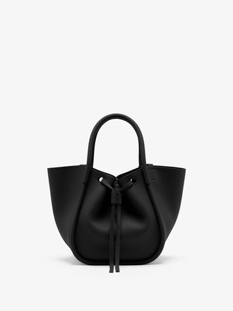 Proenza Schouler Back image of Small Ruched Tote in Black