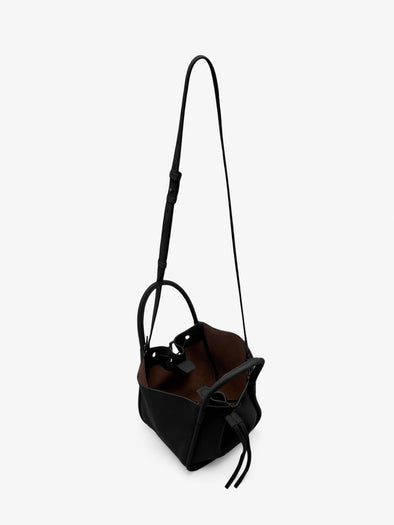 Proenza Schouler Aerial image of Small Ruched Tote in Black