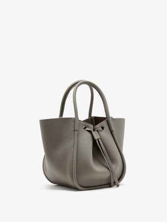 Proenza Schouler Side image of Small Ruched Tote in Slate