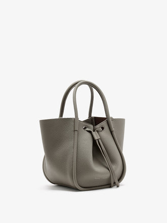 Proenza Schouler Side image of Small Ruched Tote in Slate