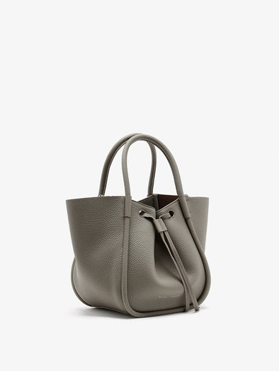 Proenza Schouler Side image of Small Ruched Tote in Slate