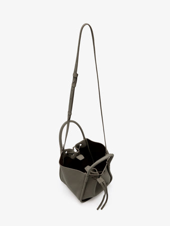 Proenza Schouler Aerial image of Small Ruched Tote in Slate