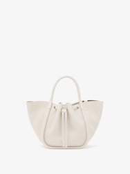 Proenza Schouler Front image of Small Ruched Tote in Ecru