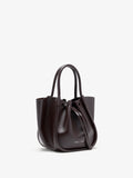 Proenza Schouler Side image of Small Ruched Tote in Espresso
