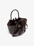 Proenza Schouler Aerial image of Small Ruched Tote in Espresso