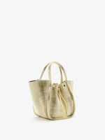 Proenza Schouler Side image of Small Ruched Tote in Printed Ayers in Resin