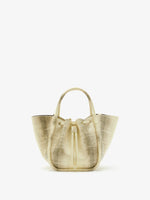 Proenza Schouler Back image of Small Ruched Tote in Printed Ayers in Resin