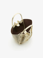 Proenza Schouler Aerial image of Small Ruched Tote in Printed Ayers in Resin