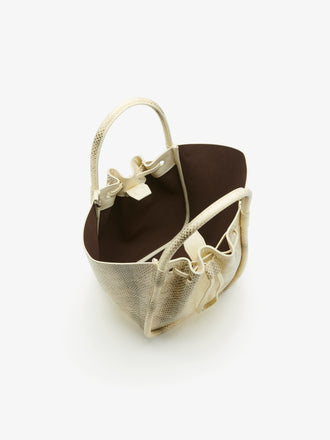 Proenza Schouler Aerial image of Small Ruched Tote in Printed Ayers in Resin
