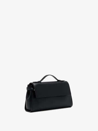 Proenza Schouler Side image of Tate Clutch with Strap in Smooth Calf in Black