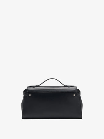 Proenza Schouler Back image of Tate Clutch with Strap in Smooth Calf in Black