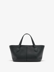 Proenza Schouler Front image of East West Chelsea Tote in Pebbled Calf in Black