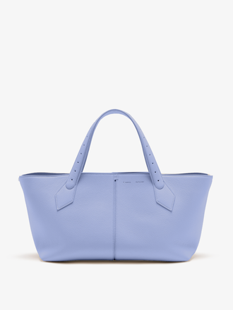 Proenza Schouler Front image of East West Chelsea Tote in Pebbled Calf in Wisteria