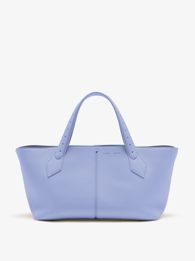 Proenza Schouler Front image of East West Chelsea Tote in Pebbled Calf in Wisteria