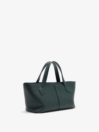Proenza Schouler Side image of East West Chelsea Tote in Pebbled Calf in Bottle