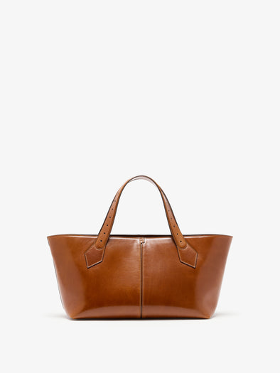 Proenza Schouler Back image of East West Chelsea Tote in Soft Veg Calf in Saddle