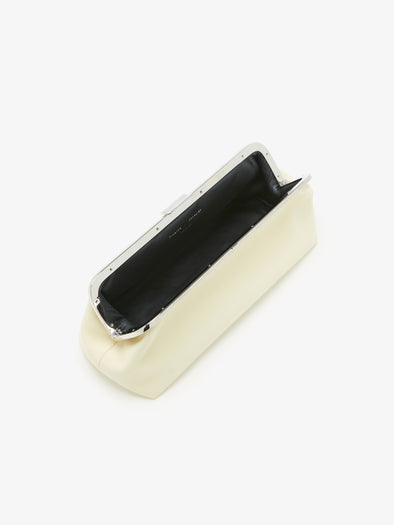 Proenza Schouler Aerial image of Armory Clutch in Nappa Plonge in Ivory