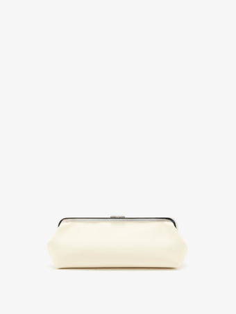 Proenza Schouler Back image of Armory Clutch in Nappa Plonge in Ivory