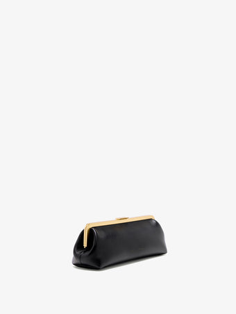 Proenza Schouler Side image of Armory Clutch in Nappa Plonge in Black