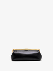 Proenza Schouler Front image of Armory Clutch in Nappa Plonge in Black