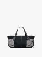 Proenza Schouler Front image of East West Chelsea Tote in Mesh in Black