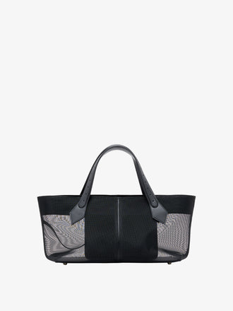 Proenza Schouler Back image of East West Chelsea Tote in Mesh in Black
