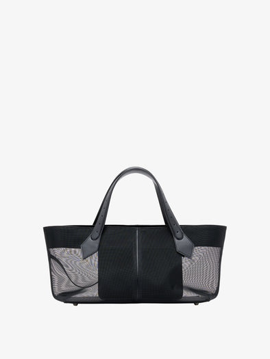 Proenza Schouler Back image of East West Chelsea Tote in Mesh in Black