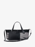 Proenza Schouler Front image of East West Chelsea Tote in Mesh in Black with interior pouch removed