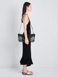 Proenza Schouler Image of model wearing East West Chelsea Tote in Mesh in Black
