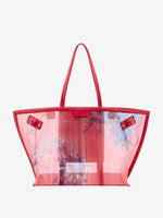 Proenza Schouler Front image of Days Carryall in Printed Mesh in Flame Multi