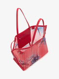 Proenza Schouler Aerial image of Days Carryall in Printed Mesh in Flame Multi