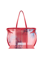 Proenza Schouler Front image of Days Carryall in Printed Mesh in Flame Multi