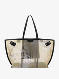 Proenza Schouler Front image of Days Carryall in Printed Mesh in Artichoke Multi