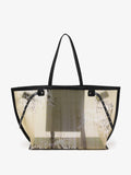 Proenza Schouler Back image of Days Carryall in Printed Mesh in Artichoke Multi