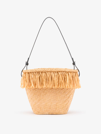 Proenza Schouler Back image of Bucket bag in Raffia in Sand