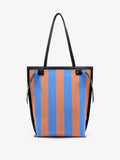 Proenza Schouler Back image of North South Days Tote in Striped Canvas in Sapphire Rust